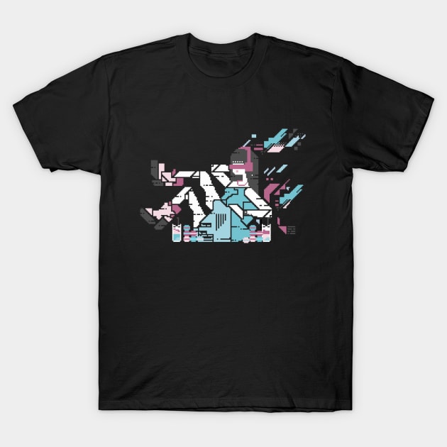 Pixel Art Music Girl T-Shirt by MoneerTheFirst